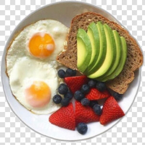  breakfast  plate  food  freetoedit   Breakfast  HD Png Download