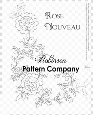 Transparent Rose Pattern Png   Hand Embroidery Pattern Design  Png Download