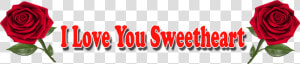 I Love You Sweetheart Red Rose Png   Happy Anniversary Png Text  Transparent Png