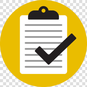 Icon With A Clipboard And A Checkmark  HD Png Download