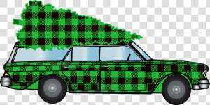 Woody Car  Christmas Car  Buffalo Plaid  Christmas   Christmas Day  HD Png Download