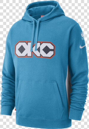 Oklahoma City Thunder City Edition Nike Courtside Hood   Nike Nba Hoodie  HD Png Download