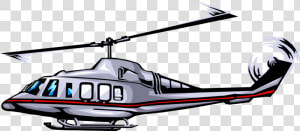 Vector Illustration Of Helicopter Rotorcraft Applies   Helicopter Rotor  HD Png Download