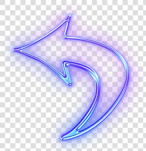  seta Neon   Neon Blue Arrow Png  Transparent Png