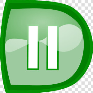 Green Pause Button Svg Clip Arts  HD Png Download