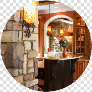 Ez Referral Network Top Real Estate Team Northeast   Stone Columns In Kitchen  HD Png Download