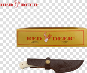 7 In Red Deer® Hunting Knife Real Bone Handle    Panther   Utility Knife  HD Png Download