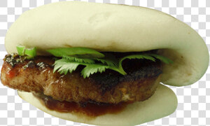 Moo Palo Bangkok Pork Belly Bun   Png Download   Fast Food  Transparent Png