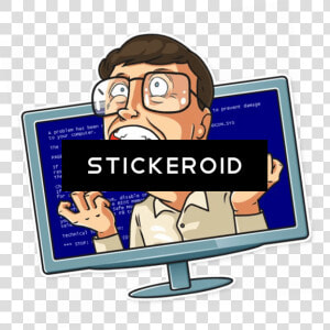 No Way Bill Gates Impossible Wrong Issue Stress Shocked   Stickers Telegram De Bill Gate Png  Transparent Png