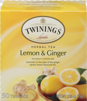 Twinings Lemon And Ginger Tea  HD Png Download