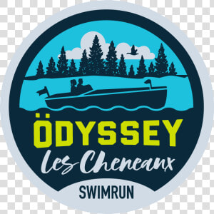 Odyssey Swimrun Les Cheneaux Logo   Circle  HD Png Download