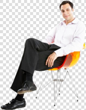 Sitting Man Png Free Download   Sitting In A Chair Png  Transparent Png