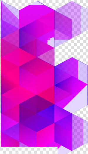  cubes  shape  shapes  pink  purple  freetoedit   Graphic Design  HD Png Download