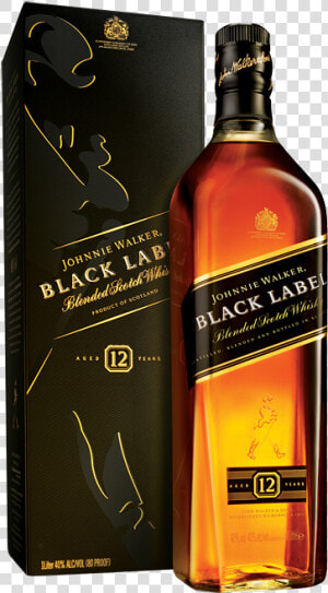 Johnnie Walker Black Label 750ml  HD Png Download