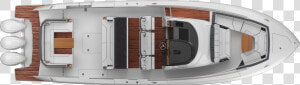 43 Ls Exterior Plan View Without Hardtop   Luxury Yacht  HD Png Download