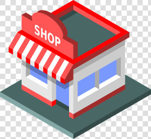 Ecommerce  Shop  Isometric  Internet  Buy   Shop Isometric  HD Png Download