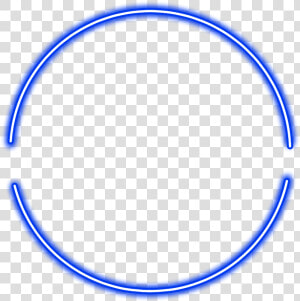  neon  round  blue  freetoedit  circle  frame  border   Circle  HD Png Download