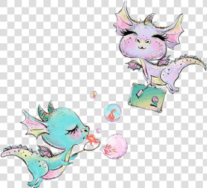  watercolor  dragon  dragons  babydragon  babyanimals   Watercolor Dragon Clipart  HD Png Download