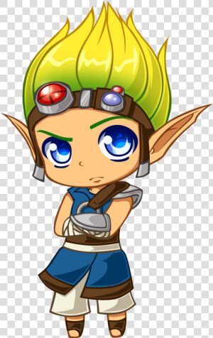 Ouo Wittle Jakie  will Art Challenge  Jak  amp  Daxter    Chibi Jak And Daxter  HD Png Download