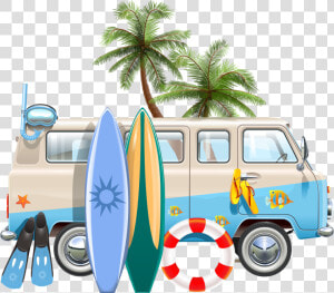 And Surfboard Car Illustration Euclidean Vector Stock   Prancha De Surf Png  Transparent Png