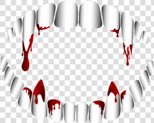 Vampire Fang Tooth Clip Art   Transparent Background Vampire Teeth Png  Png Download