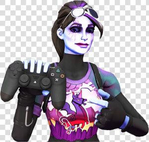 3d Fortnite Charecter Fortnite Freetoedit   Fortnite Dark Bomber With Controller  HD Png Download