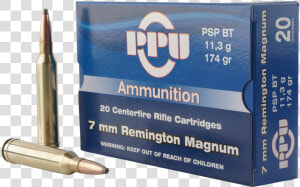 Ppu Prvi Partizan 7mm Remington Magnum   Bullet  HD Png Download