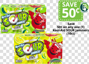 Packages Of Kool aid Sour Jammers Drink Pouches   Kool Aid Sour Jammers  HD Png Download