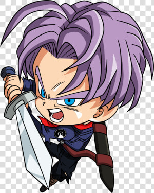 Chibi Future Trunks   Dragon Ball Chibi Png  Transparent Png