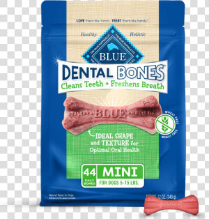 Blue Dental Bones Mini Size Dog Treats   Blue Buffalo Dental Bones  HD Png Download