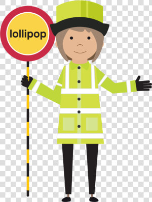 Ask The Lollipop Lady   Lollipop Lady Cartoon Clipart  HD Png Download