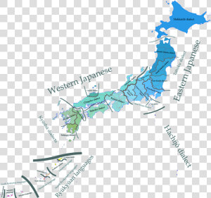 Japanese Dialects en   Population Map Of Japan  HD Png Download