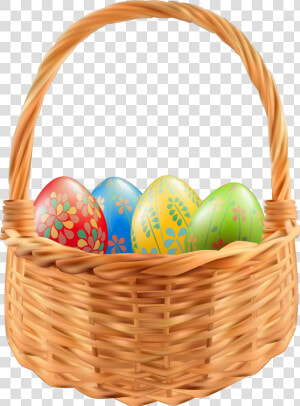 Easter Egg Easter Basket Clip Art   Transparent Background Easter Basket Png  Png Download