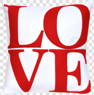 Love Pillow Cover Red On Pure White   Cushion  HD Png Download