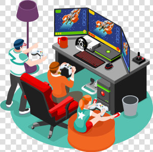 Transparent Gamers Png   Computer Video Game Graphic Designer  Png Download