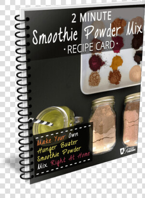 2 Minute Smoothie Powder Mix Recipe Card  HD Png Download