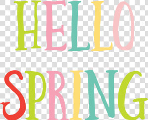 Hello Spring Svg Cut File   Hello Spring Transparent  HD Png Download