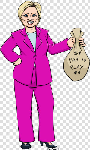 Politician Clipart Clinton   Trump Pay To Play  HD Png Download