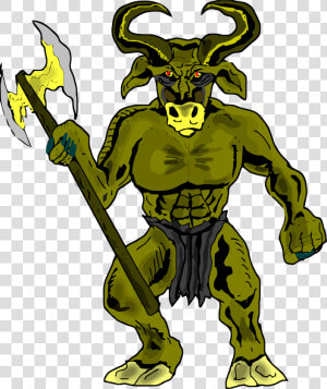 Art superhero demon   Minotaur Clipart  HD Png Download