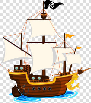 E D Ea C Orig Edeacorig   Transparent Background Pirate Ship Clipart  HD Png Download