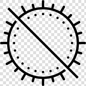 There Is A Circle With Ten Small Lines Radiating From   Phytoplankton Clipart Black And White  HD Png Download