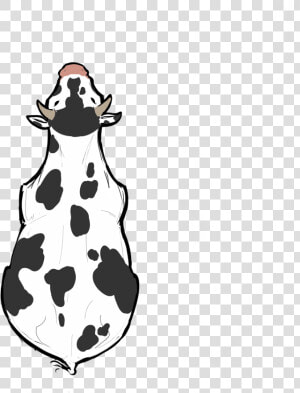 Cow From Above   Cow Drawing From Above  HD Png Download