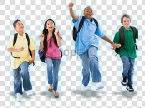 Kid Standing Png Transparent Background   School Kids Walking Png  Png Download