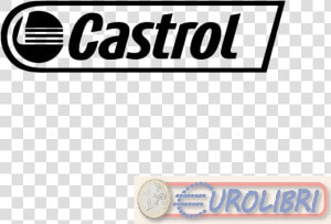 Castrol   Adesivo Prespaziato   Colore Nero   10cm  HD Png Download