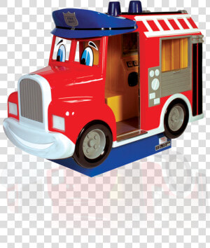 Fred Fire Truck   Kiddie Rides  HD Png Download