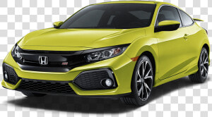 2019 Honda Civic Si Tonic Yellow Pearl   2019 Honda Civic Si Coupe White  HD Png Download