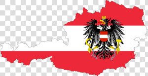 Transparent Austria Flag Png   Flag Map Of Austria  Png Download