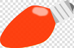 Bulb Clipart Orange   Red Christmas Light Bulb Clipart  HD Png Download