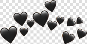 Blackheart Black Heart Heartcrown Emoji Aesthetic Tumblr   Purple Heart Emoji Transparent  HD Png Download