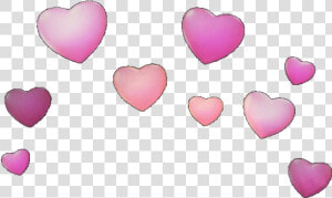  snapchat  filter  eart  rosa  pink  hearts  snapchatfiltrer  HD Png Download